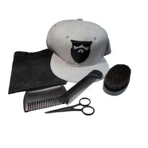 Bearded Fathers Day 5 piece gift set beard grooming set